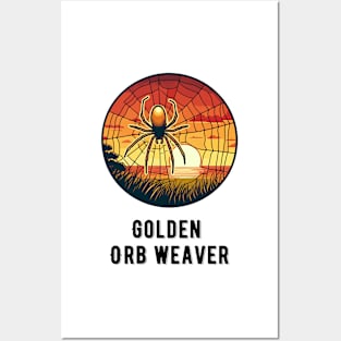 Golden Orb Weaver Spider Posters and Art